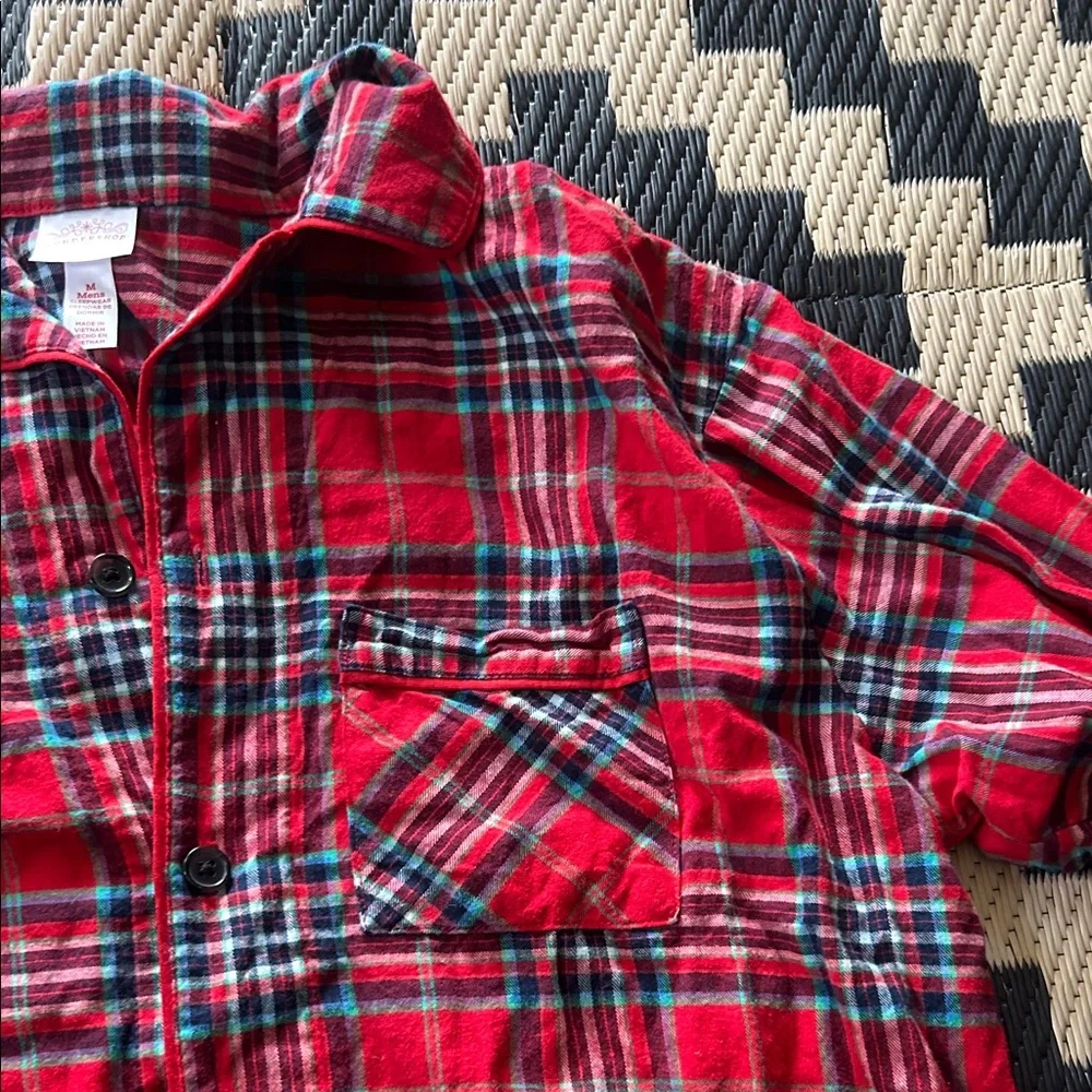 Men’s Sz M Red Plaid Set - Picture 3 of 6